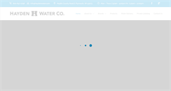 Desktop Screenshot of haydenwater.com