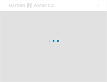 Tablet Screenshot of haydenwater.com